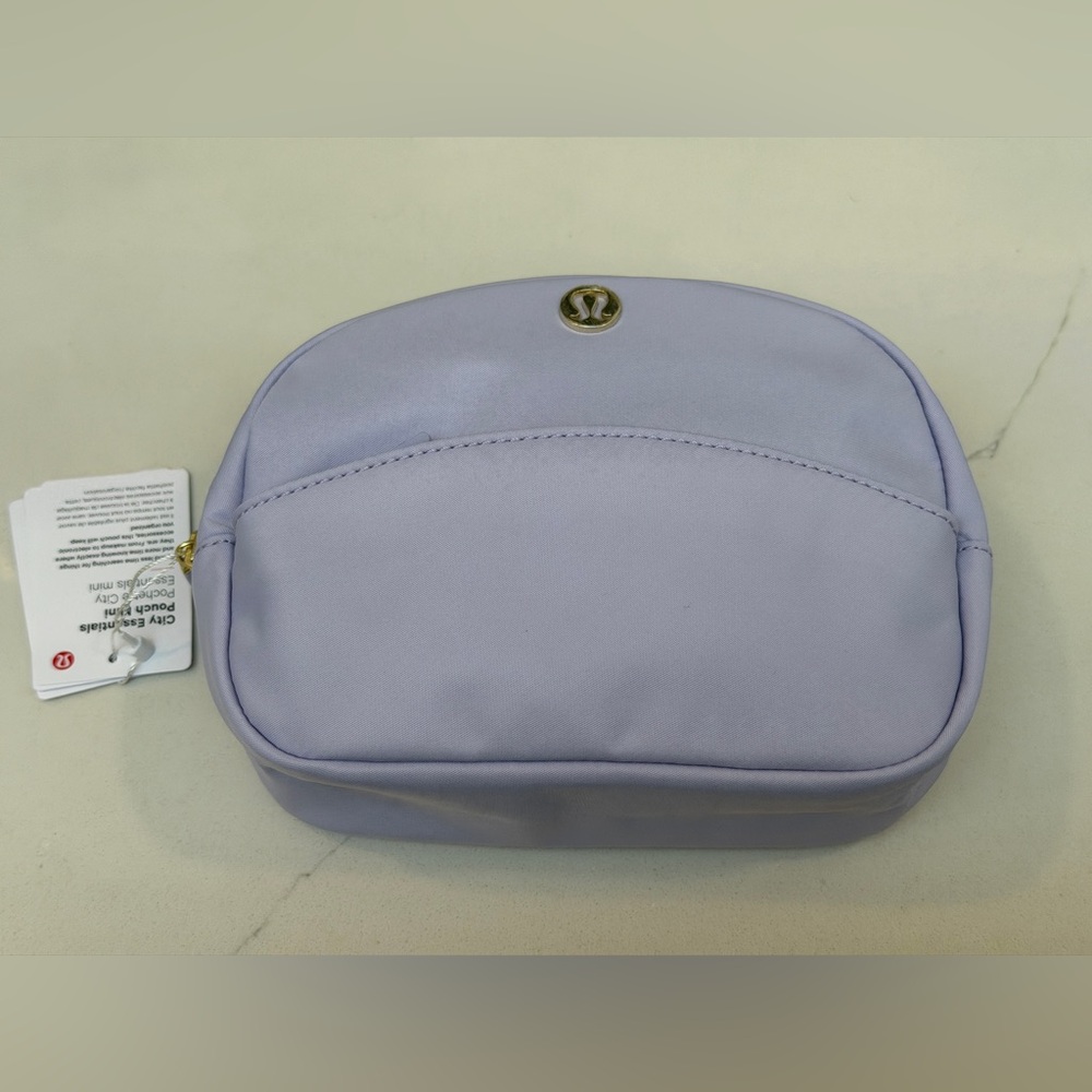 NWT Lululemon City Essential Pouch Duo in Lavender Frost with Gold Hardware - Picture 3 of 11